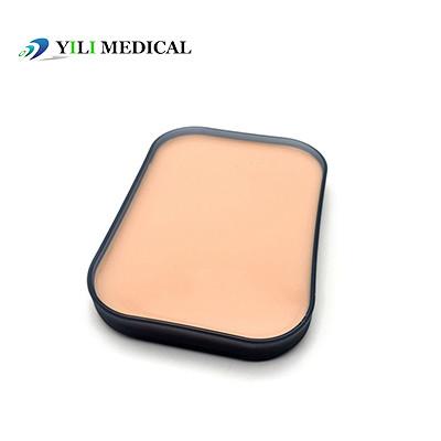 Pad de sutura de pele em caixa Pad de treinamento de sutura de ferida de silicone simulado