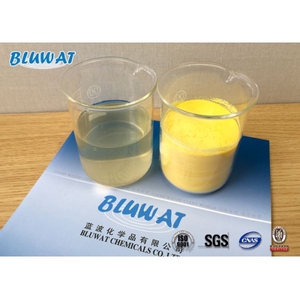 Produits chimiques d'épuration de l'eau de PAC 30% de poudre de Yelllow pour le traitement de l'eau en Indonésie