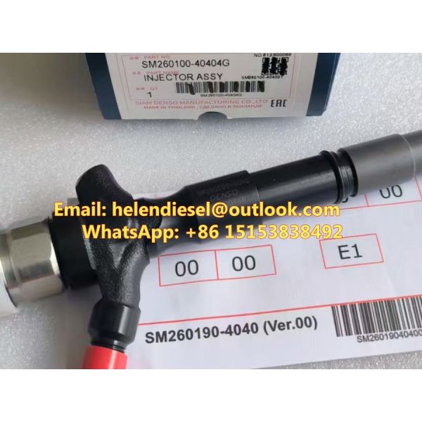 Fuel injector SM260100-4040 , 260100-4040 , SM260100-404# original diesel injector 095000-8290, 095000-8220, 095000-7540, 23670-0L050, 23670-0L020