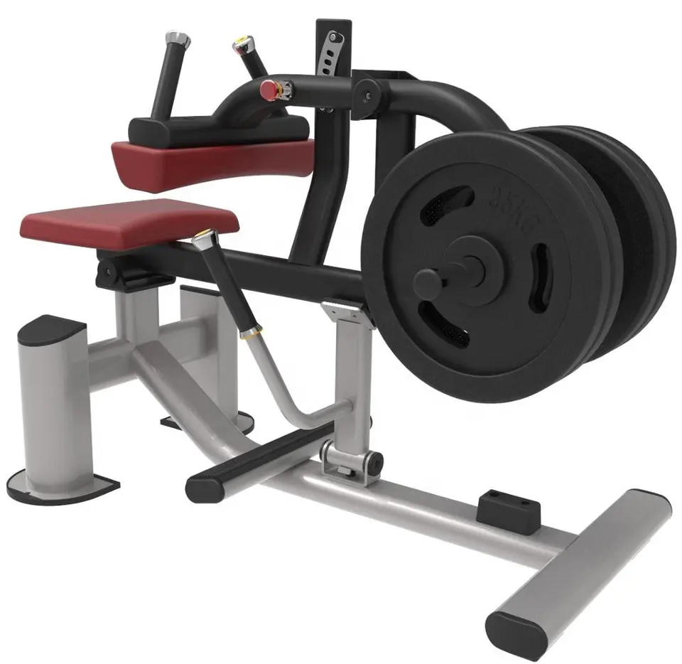 Equipo de acondicionamiento físico asiento ajustable de la pantorrilla aumenta la fuerza entrenamiento sentado máquina de la pantorrilla