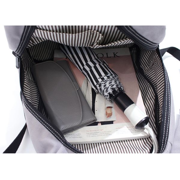 Wholesale Leisure Vintage Teenagers Canvas Sports Backpacks For Student , Lightweight High School Laptop Canvas Rucksack