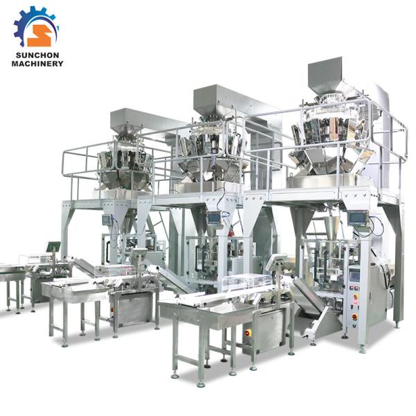 Vertical Form Fill Seal Packing Machine / Omron PLC Food Bag Former