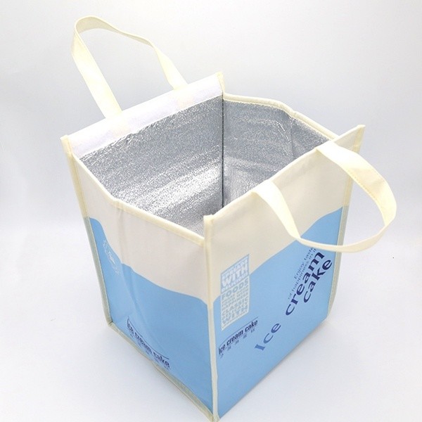 Convenient aluminum foil thermal bags for hot food with handle
