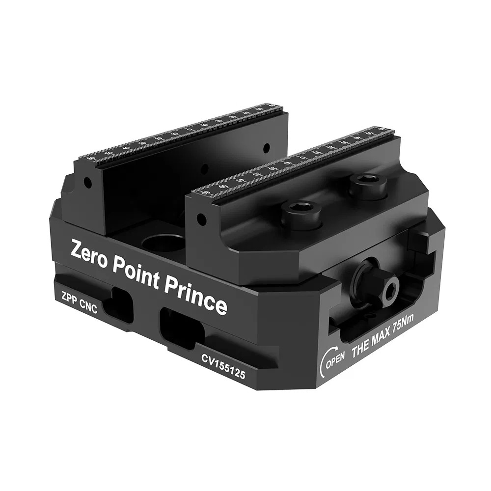 Modular Zero Point Positioning Vise, 4/5 Axis CNC Workholding Vise