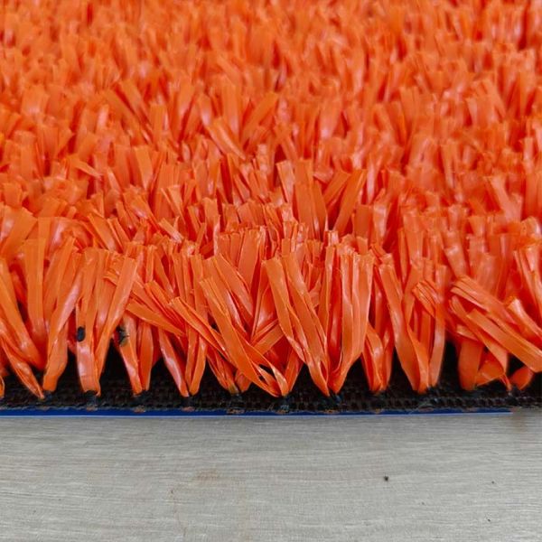 25mm Orange Artificial Turf Tennis Court Multi Functional For Sports Facilities With UV Resistance
