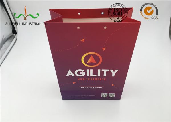 Customize Coated Fold Able Printed Paper Bags For Luxury Gift , Paper Shopping Bags