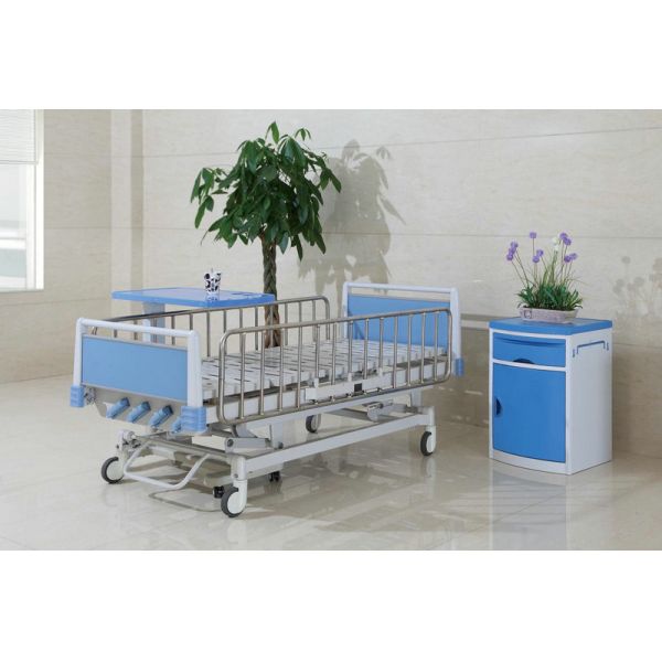 Foldable Manual Pediatric Bed , 5 Function Clinic Nursing Bed