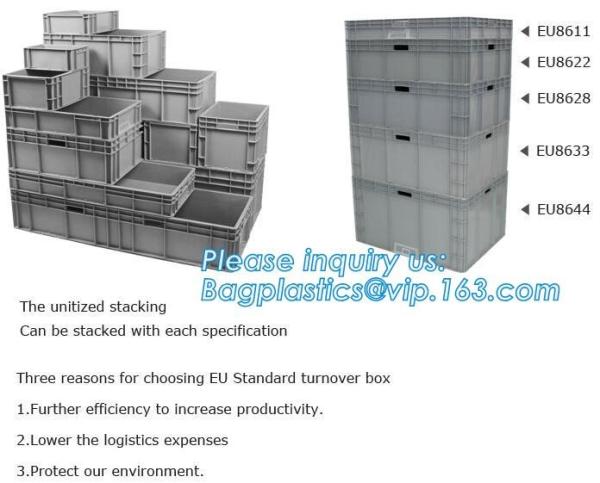 Multi-purpose Euro logistics plastic box ; Plastic turnover box, pp corrugated sheet Box plastic transport box turnover