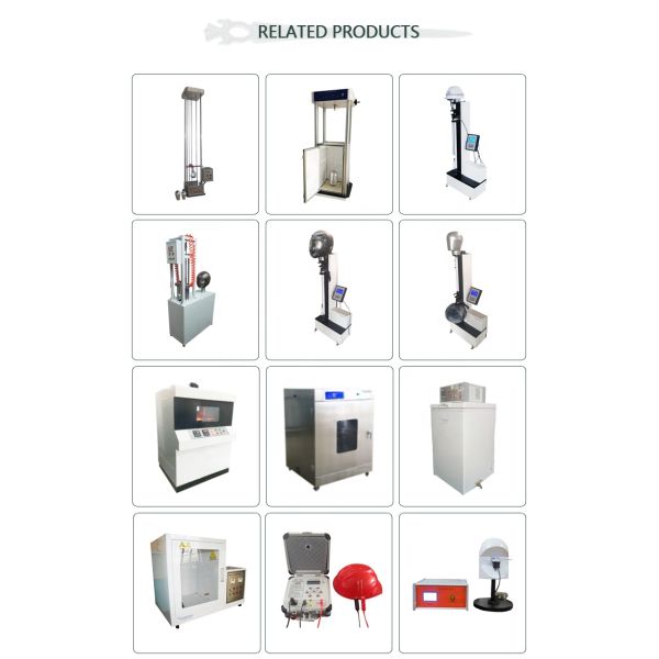 Single Column Helmet Testing Equipment With PLC Touch Screen
