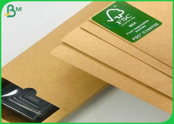 O FSC MISTURA folhas Unbleached do papel de embalagem de 250gsm 300gsm 350gsm Com a rigidez alta