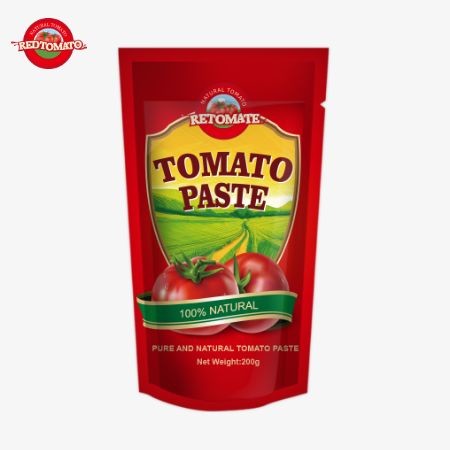 200 грамм торба с томатной пастой соответствует стандартам ISO HACCP и BRC, обеспечивая соответствие фабричной цене.