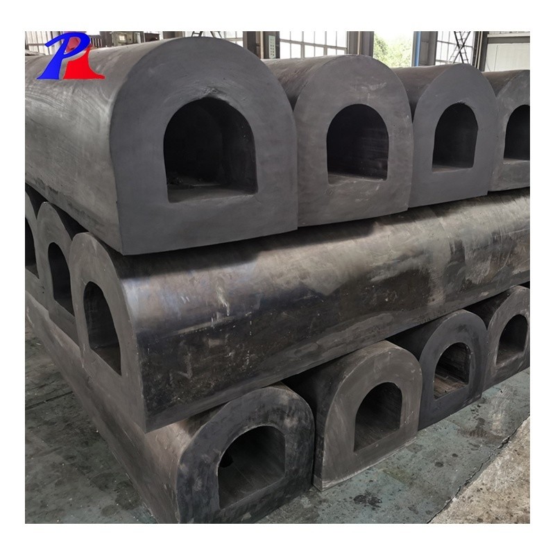 Dock/ship protection D type solid marine rubber fender with OEM/ODM acceptable