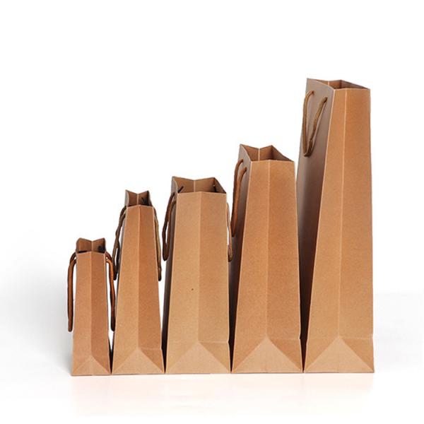 Transparent packaging  standard paper Bags/Customized brown kraft paper bag for Shopping