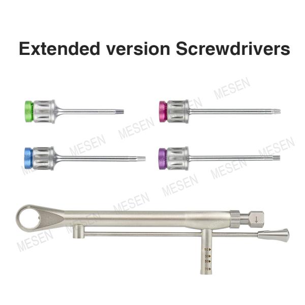 30mm 37mm Dental Extended Version Implant Screwdrivers Universal Prosthetic Kit