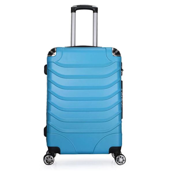 Aluminum Blue 20inch ODM ABS Stylish Trolley Suitcase