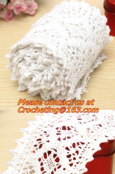 5.5cm Good quality white cotton lace, trimming lace,crocheted lace for diy,garment accesso