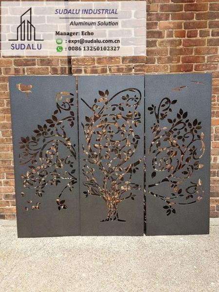 Powder Coated Aluminum Perforated Partition Paneling Screen decor