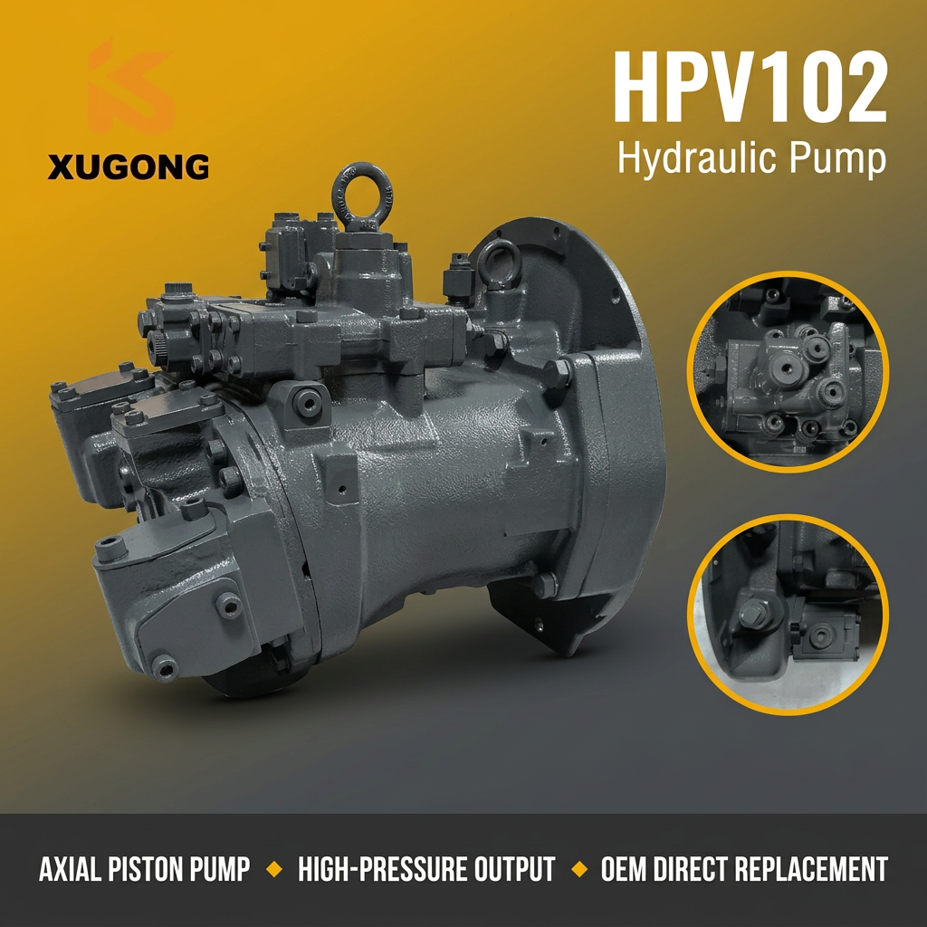 HPV102 Hydraulic Main Piston Pump Assembly Variable Displacement Replacement for Excavator Spare Parts