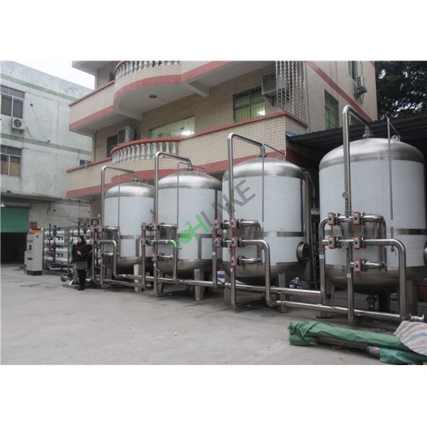 Cycle 45T Big Seawater Desalination Equipment , Sea Water Filtration RO Plant