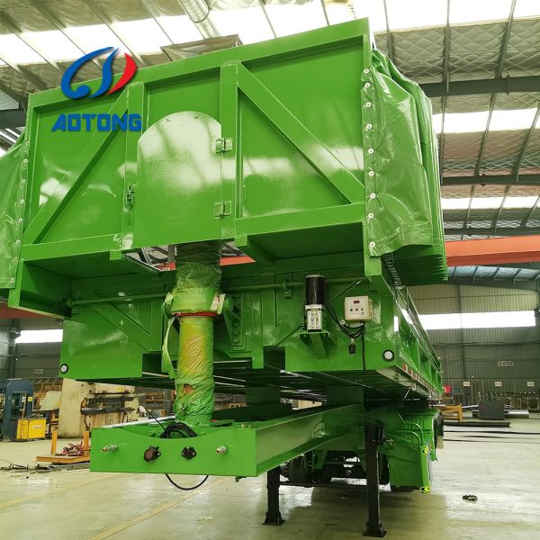 50 тонн 3-осевых саморазрядных перегонных прицепов с гидравлическим цилиндром и HAVY