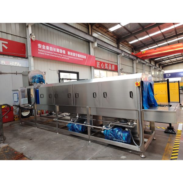 Full Automatic Industrial Pan Tray Turnover Box Plastic Pallet Basket Crate Washer Washing Machine for Sale