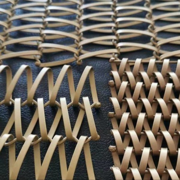 Bronze Decorative Mesh Architecural SS Decoration Curtain For Metal Decorative Indoor Dividers
