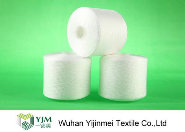 Strong TFO White Dyed Polyester Spun Yarn For High Speed Sewing Machine