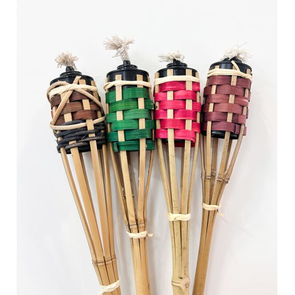 Garden Bamboo Torch: Stylish, Safe & Eco-Friendly Outdoor Landscape Lighting
