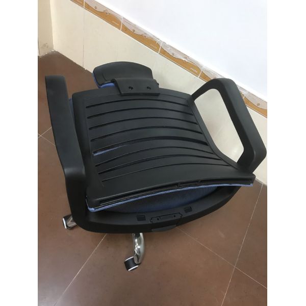 Stylish Design Folding Back Office Chair , Blue Computer Desk Chairs For Home