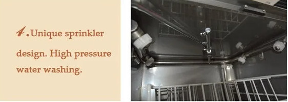 OEM 12l Посудомойка Коммерческая стеклянная посудомоечная машина