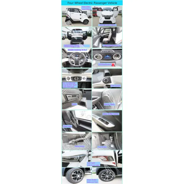 Уилер 4 груза набора мотора электротранспорта батареи лития панели солнечных батарей электрический