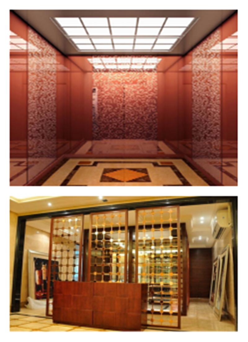 Декоративный розовый лист нержавеющей стали золота, Дурабле покрасил лист нержавеющей стали