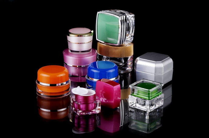 ABS Circular Acrylic Cosmetic Containers , 30g 50g Face Cream Jars With Lid
