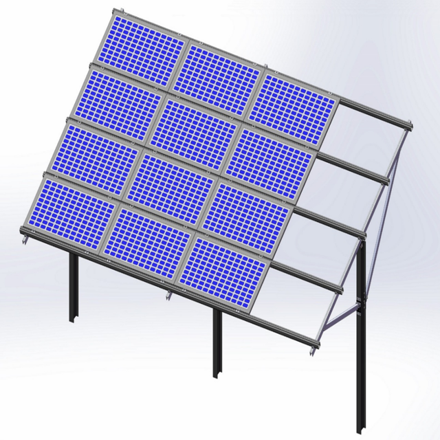Fewer Penetration 6KW Solar Energy System Adjustable Solar Mounting Panels Kit Photovoltaic