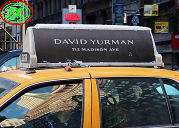 Factory Wholesale Car Rear Glass Transparent Led Screen Display Full Color Taxi Digital Signage Car Transparent LED Display
