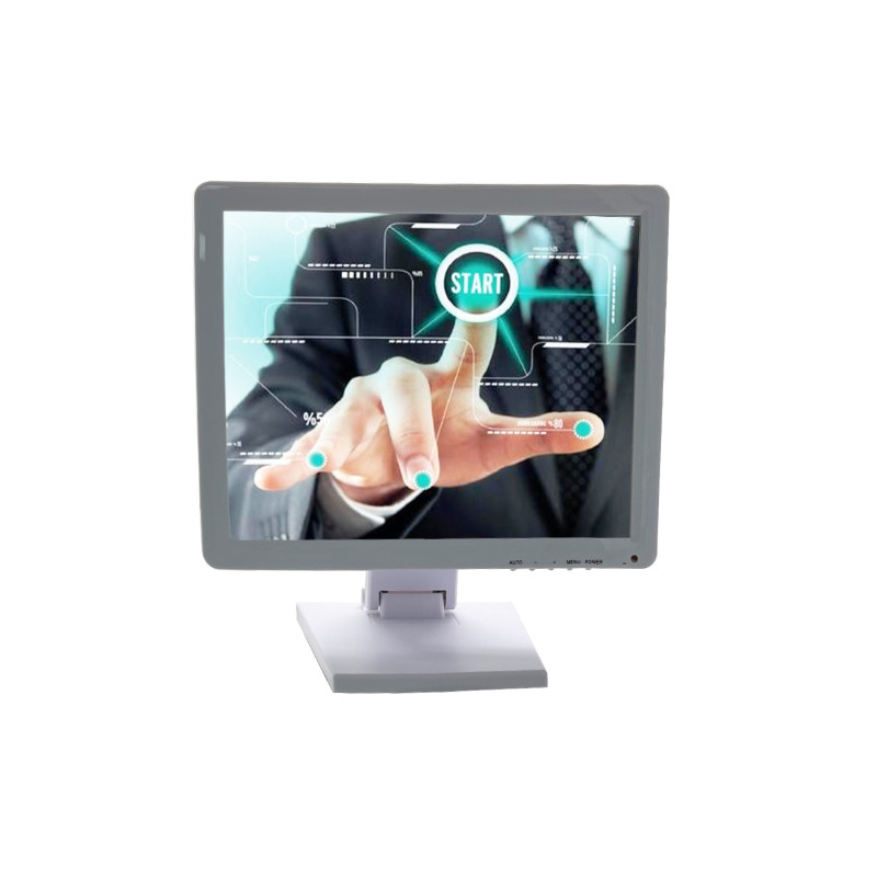 Рабочий компьютер 15 дюймовый сенсорный экран Монитор для POS Touch HDMI VGA Ввод DC 12v