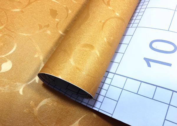 Golden Yellow , Self Adhesive Textured Wallpaper , 122cm/ 60cm x /50m/100m