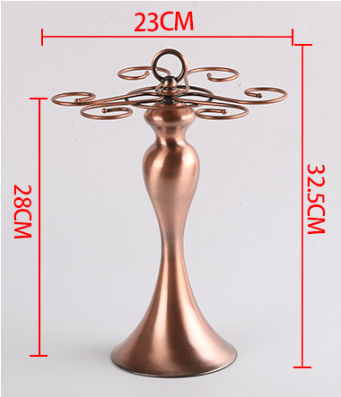 Detachable 600G Wine Glass Tree Stand Six Hooks Stainless Steel Glass Holder