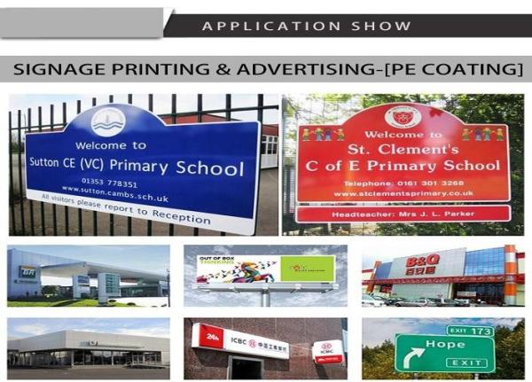 5x10ft Sign Board Aluminum Composite Panel , EN13501 3mm ACP Sheet