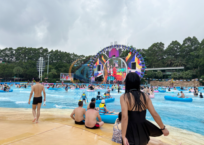 Public Use Wave Surf Pool Low Noise 0-1.8m Depth For Amusement Leisure Center