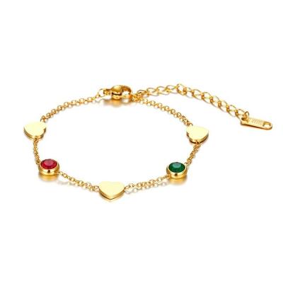 Silver Toned Bracelet For Women Ladies With Leather And Beads