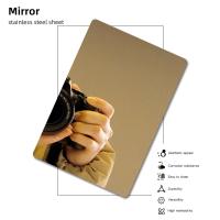 La feuille décorative adaptée aux besoins du client 201 d'acier inoxydable de taille 304 316l a laminé à froid la finition de couleur de Pvd du miroir 8k