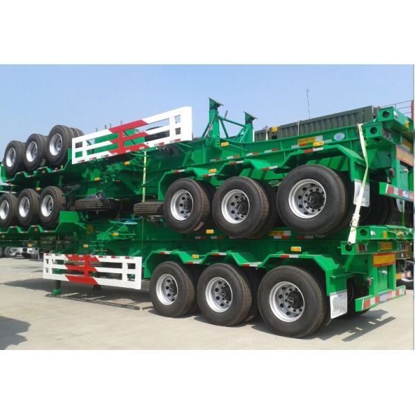 Подвеска Лист-пруга/воздушная подвеска трехосный скелетный прицеп для контейнерной перевозки