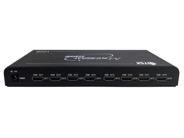 Contrôleur d'affichage multi-TV Bitvisus 8K prenant en charge diverses configurations d'entrée/sortie, adapté aux environnements complexes BIT-MSE-8K-208HD