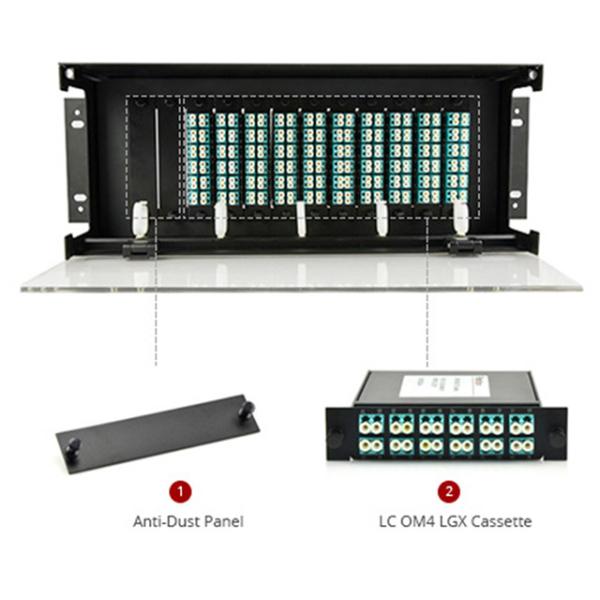 tableau de connexions optique gauche de la feuille 4U 240 MPO MTP de 1.3mm