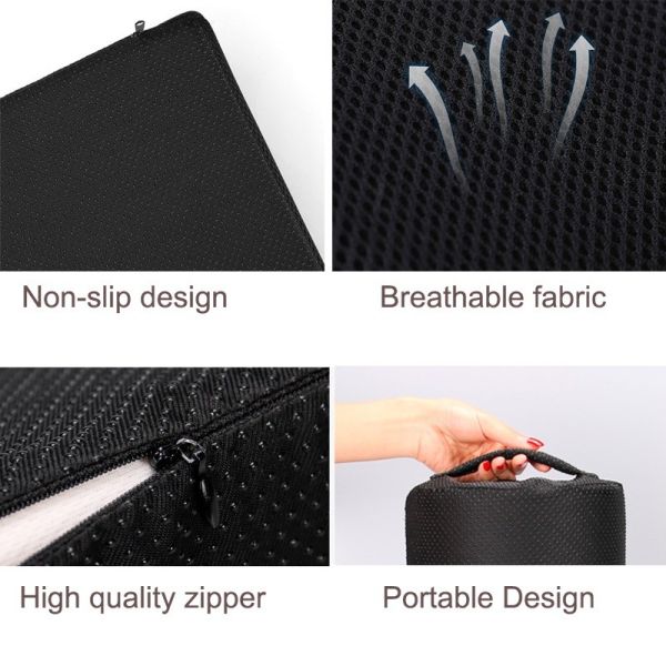Home Under Desk Foot Rest Pillow Ergonomic Footrest with Massage and Mesh Outer Cover