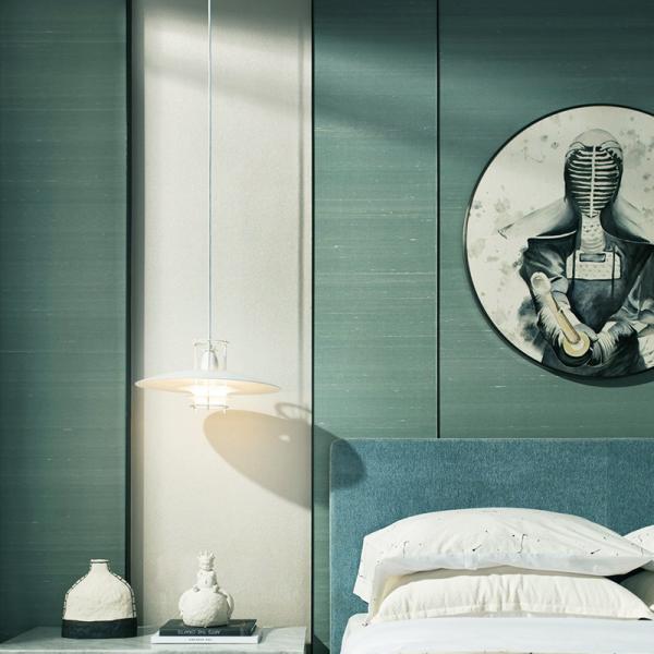 Painel de parede de PVC à prova d'água de tecido de carvão de bambu de 8 mm para interiores de casas