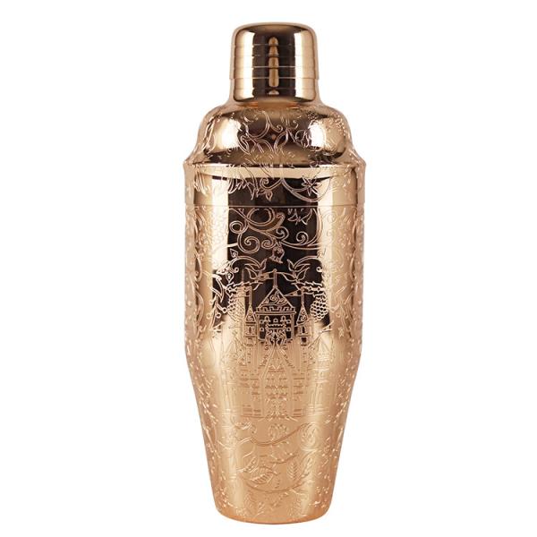 Aço inoxidável gravado Homeware Barman Shakers Sedex 4P Para Bartending