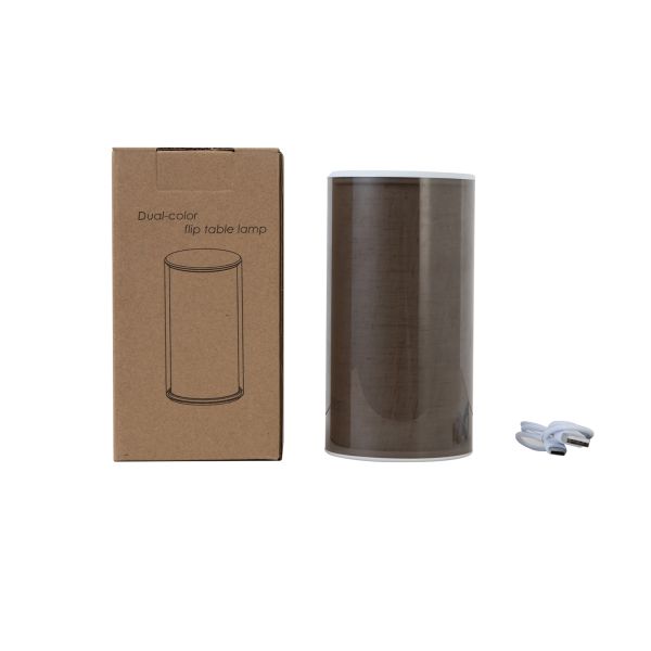 1W Sleep Aid Lamp with Rechargeable Lithium Battery and Warmwhite +Red Dual Color Flip Design