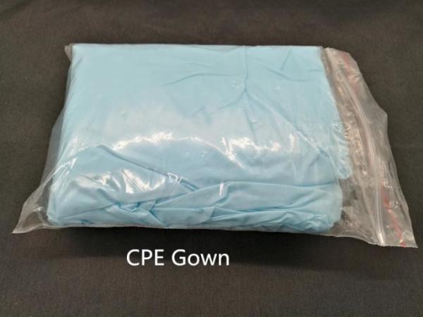 Yellow  35-60g Polyethylene Disposable Isolation Gowns 110cmx193cm Gowns With Open Cuff